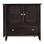 Bush Furniture Sonoma Small TV Stand, Mocha Cherry Veneer