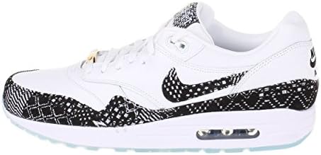 Nike Men's Air Max 1 BHM QS, BHM-WHITE/BLACK-METALLIC GOLD, 8 M US