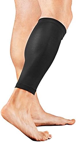 ComfortGear Copper Compression Leg Calf Sleeve (Large 1 piece) Shin Splints, Pain relief, Muscle Recovery, Cramps, basketball, Running, Jogging, Improve Blood Circulation, Fights Varicose Vein