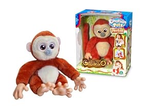 Cocco & Nutty - Monito interactivo con movimiento real, 50 x 25 cm (Giochi Preziosi 30270)
