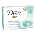 Dove Bar Soap Sensitive Skin 14-Bar Pack, 59.5-Ounce Package