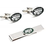 New York Jets Cufflinks and Tie Bar Gift Set