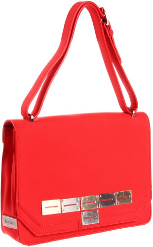botkier  Evans Shoulder Bag,Hot Red Cowhide,One Size