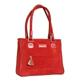 Olive n Figs Suede Tote/Handbag - Red
