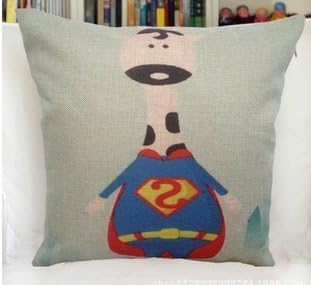 Giraffe?Superman?cotton pillow cases? 18"X18" Linen Square Pillow Case Cushion Cover for sofa car seat