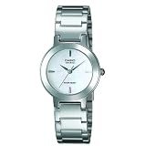 Casio Ladies Silver-Tone Shell White Dial Analog Watch #LTP1191A-7C by Casio