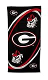 Georgia Bulldogs Fiber Reactive Pool/Beach/Bath Towel (Team Color)