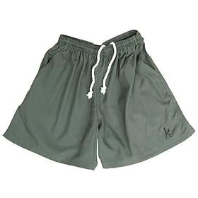 Buy Mens Balle de Match Logo Shorts-Olive by Balle de Match