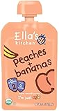 Ella's Kitchen Organic Stage 2, Peaches + Bananas, 3.5 Ounce (Pack of 6)