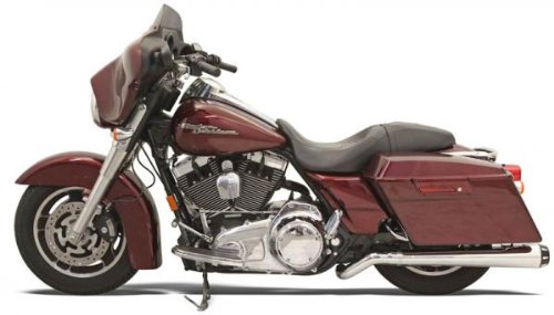 Bassani Exhaust Pseudo Pipe With Megaphone Muffler For Harley Davidson Baggers 1995-2008 - Chrome - 1F29J