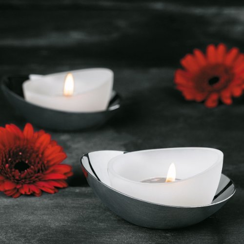 Stelton x-33 Teelichthalter Water-lily, weiss, 2 St&uuml;ck Preisvergleich