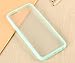 iPhone 5 & 5S Hybrid Bumper Case, ANLEY Candy Trim Series - [1.5mm Slim Fit] [Shock Absorption] Jelly Silicone Bumper with Frosted Clear Hard Back Cover for Apple iPhone 5 & 5S (Mint Green) + Free Ultra Clear Screen Protector Film