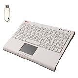 Winten ウインキー・ナノ・タッチプラス 2.4G 無線タッチパッド付きキーボード 白 AL-WS077-WH