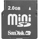 2GB SanDisk MiniSD Mini Secure Digital Memory Card (Retail-Paper Pack)
