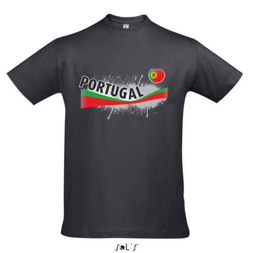 Fanshirt Herren PORTUGAL Ländershirt EM / WM Trikot S-XXL , Mouse grey , S