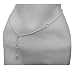 Hand Crafted Jewelry India Waist Belly Chain Sterling Silver 39.25 Inches