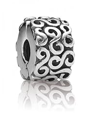 PANDORA Sterling Silver S Clip Charm 790338