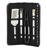 Picnic at Ascot - 12 Pce BBQ Set - Canvas Case - Black