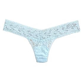 Hanky Panky Low Rise "I Do" Thong Baby Blue