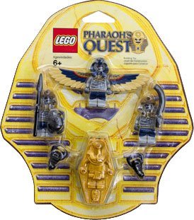 LEGO Pharaohs Quest Mummy Battle Pack Serpent Warrior Mummy X2, Flying Mummy Golden Sarcophagus