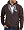 TUXEDO with WHITE FLOWER Tux Adult Pullover Hooded Sweatshirt Hoodie - Dark Chocolate Brown, Small