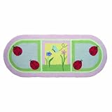 Patch Magic 30-Inch by 72-Inch Ladybug Runner Rug