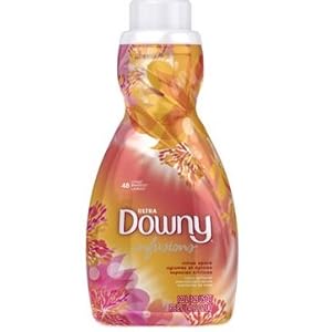 Downy Ultra Simple Pleasures Liquid Fabric Softener, Citrus Spice Glow, 52 Loads, 41 Ounce (Pack of 6)