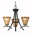 Kenroy Home 90083ORB Wright 3 Light Chandelier