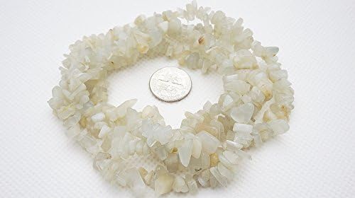 MOONSTONE 4-10mm Gemstone Nugget Chip Loose Beads 34" Full Strand Birthstone