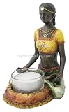 Yoga Girl Meditation T-light Holder Sculpture - Ships Immediatly !!