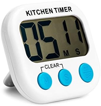 TIMER Kitchen Timer, RELEEDER Electronic Big Digital Lound Kitchen Timer with Large LCD Display Screen Magnet for Cooking Baking (1 PACK)