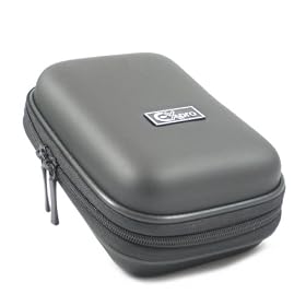 Ex-Pro� Black Hard Clam Shock proof water resistant Digital Camera Case Bag CR9303C for Canon Powershot / Ixus A30, A80, A95, A310, A410, A420, A430, A450, A460, A470, A510, A520, A560, A580, A590 IS, A640, A720 IS, A1100 IS, A1110 IS, 200 IS, 310 HS, 870 Is, 990, S80, SX110 IS, SX150 IS, SX210 IS, SX220 HS, SX230 HS