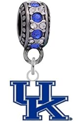 University of Kentucky Charm with Connector Fits Pandora, Troll, Biagi and More