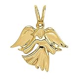 18K Yellow Gold Angel Pendant
