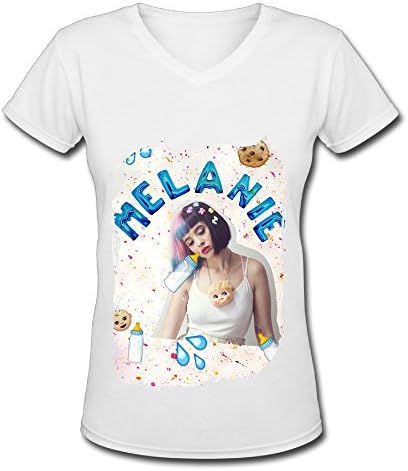 Melanie Martinez Cry Baby Tour 2016 Poster White V Neck T Shirt For Women