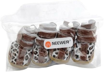 Neewer® 2 Pair Pet Dog Puppy Shoes Boots (White SIZE.4)