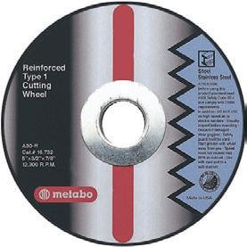Metabo 616338000 14 x 3 32 x 1 A 30 R Steel  Stainless Steel, Qty: 10 in package by Metabo