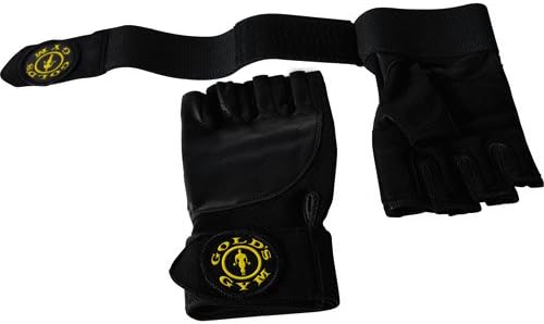 Gold's Gym Weight Lifting Wrist-Wrap Gloves - All Sizes Protect Your Hands!