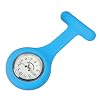 Schwesternuhr Typ 2 Silikon Blau/Hellblau Smiley mit Nadel 1 St�ck Kitteluhr Krankeschwesteruhr Herrenuhr Damenuhr Original Tiga-Med Qualit�t