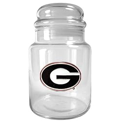 Georgia Bulldogs NCAA 31oz Glass Candy Jar - Primary Logo