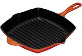 Le Creuset Cast Iron Square Grillit, Volcanic, 26 cm