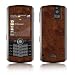 Dark Burlwood Design VERTICAL CAMERA Original Pearl 8110/ Pearl 8100 Cell Phone Protective Skin Decal Sticker