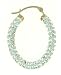 Evoke 9ct Gold Clear CrystallizedTM - Swarovski Elements Plain Oval Creole