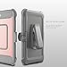 iPhone 7 Case, YOUMAKER Full-body Rugged Belt Clip Holster Case with Built-in Screen Protector for Apple iPhone 7 (2016) 4.7 inch - Rose Gold/Gray