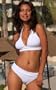 F268 Pool Party Banded Top: M \ Bottom: S string bikinis
