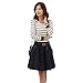 ASHERANGEL Women's Striped Long Sleeve Casual T-shirt Crew Neck Base Top Blouse