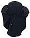 JFH GROUP Mens Womens Unisex Packable Wide Brim Summer Hat w/Neck Flap (F006 Black)
