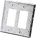 Diamond Plate Double GFI Light Switch