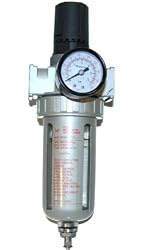 Professional Air Filter and Regulator Control Unit with Gauge (1/4" NPT)
