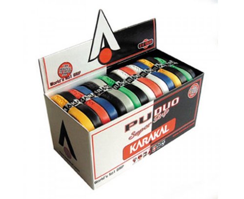 KARAKAL Assorted Duo Colours Universal PU Replacement Grip (Box of 24)